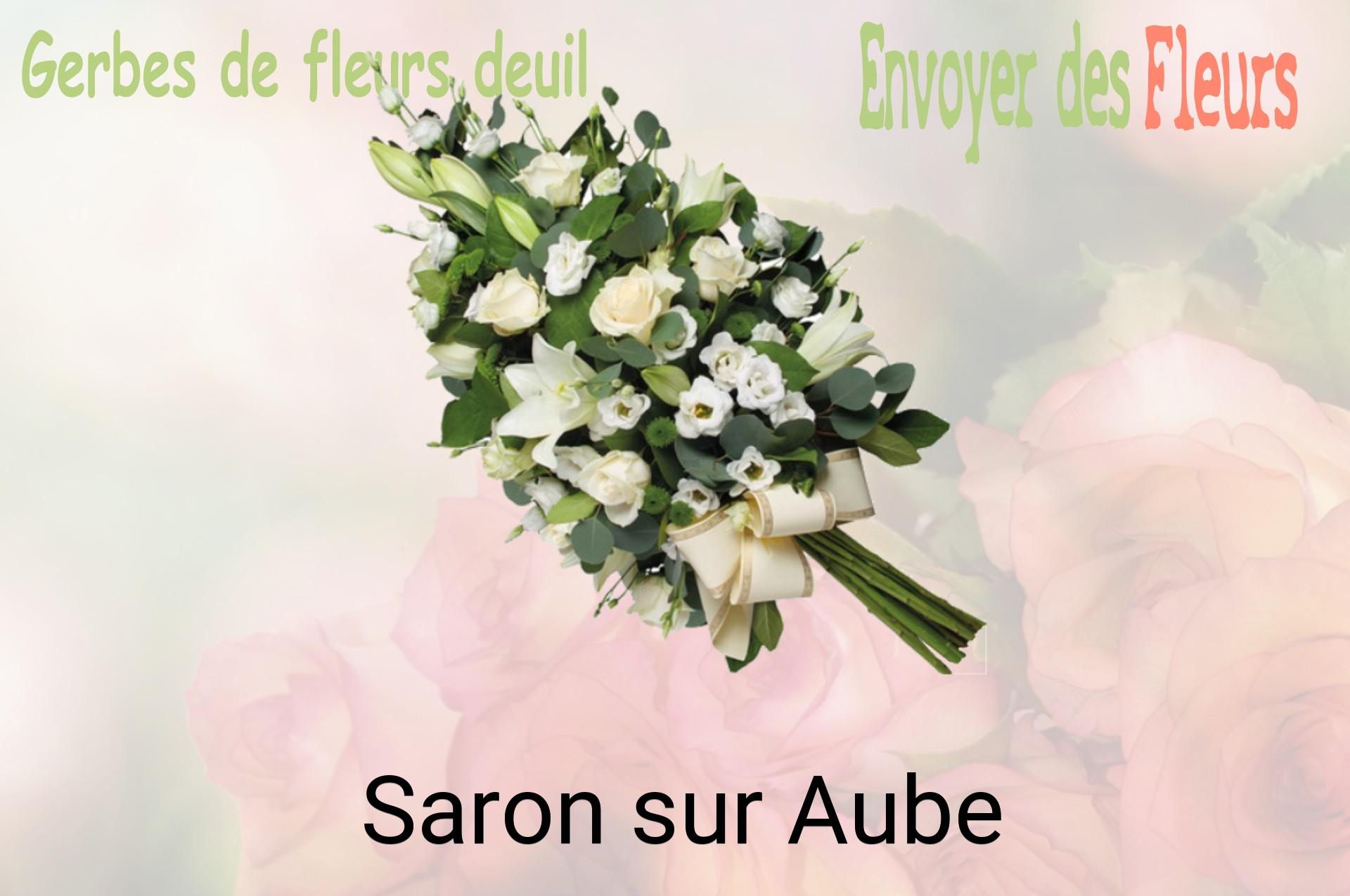 Gerbe de fleurs de deuil livrée à Saron-sur-Aube